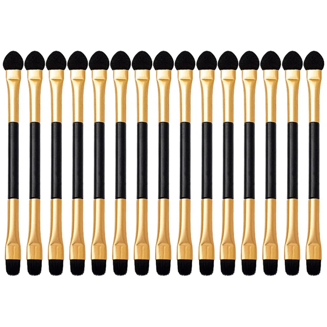 15 pcs Doppelköpfige Lidschattenbürsten Kosmetische Augenbürsten Lidschatten