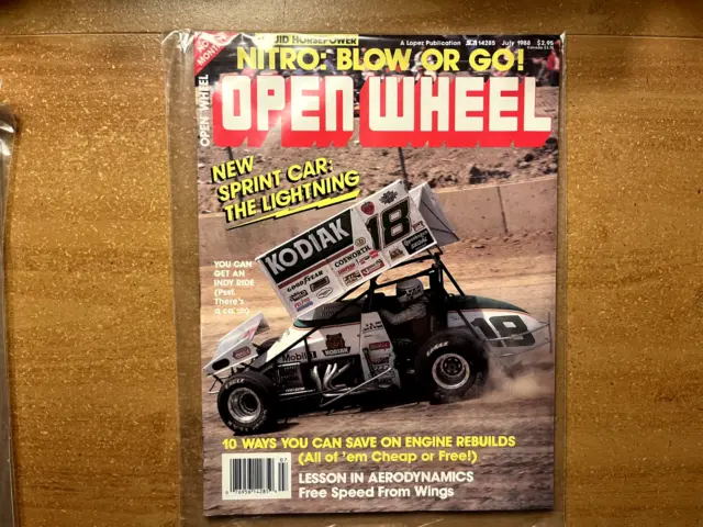 Open Wheel Magazine-JULY/1988-Near Mint-NITRO/NEW SPRINT CAR/ENGINE REBUILDS