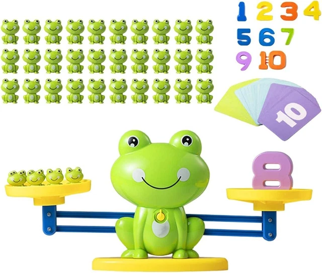 Frosch Mathe-Lernspielzeug Mit Waage - Rechnen Lernen Für Kinder Ab 3 Jahre