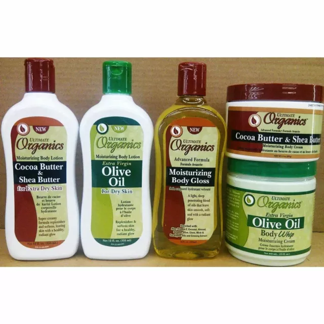 Ultimate Organics Cocoa Butter & Shea Butter / Olive Skin Care Products