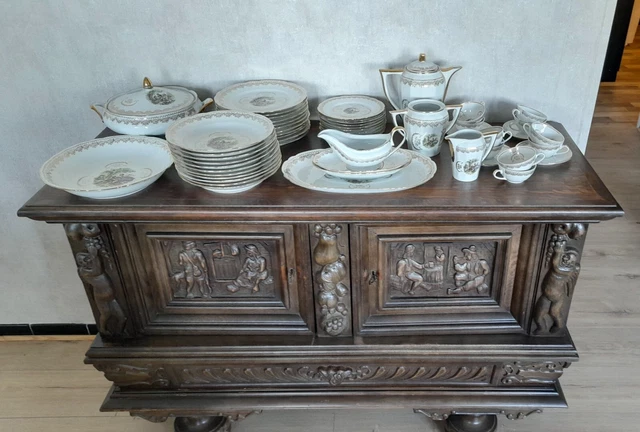 ANCIENNE ASSIETTE en Porcelaine de LIMOGES à Décor FRAGONARD