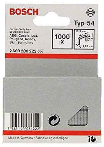 Bosch Professional Bosch 2609200222 Agrafes 14 / 12,9 mm 100