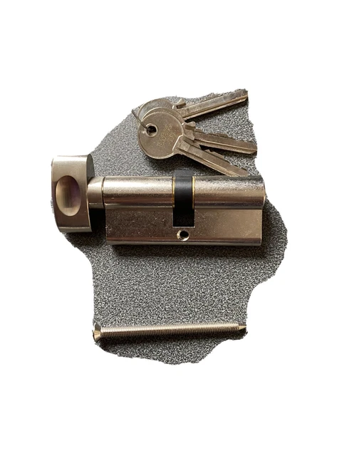 Verrouillage de porte cylindre de tour pouce euro 70 mm x 35/35 mm avec 3 touches