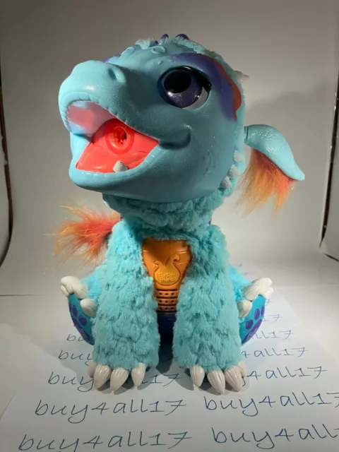 FurReal Friends Torch My Blazin Dragon Blue Animated Interactive Toy Hasbro 2015