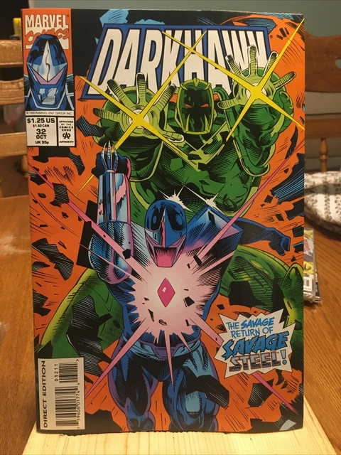 MARVEL COMICS: : DARKHAWK Vol. 1 No. 32 Oct. 1993.  STAN LEE PRESENTS