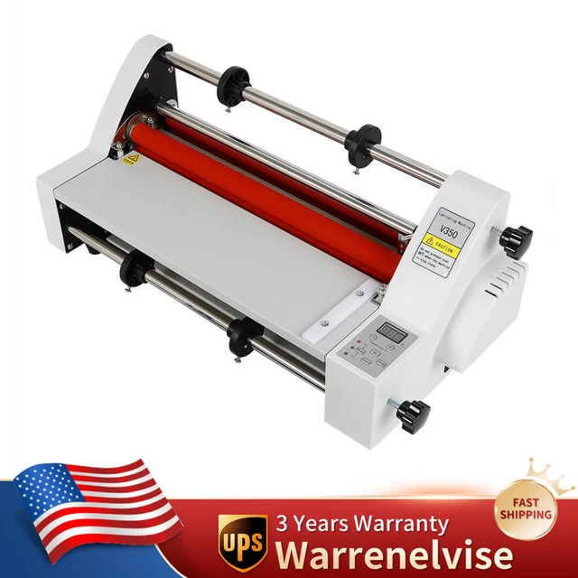 Hot Cold Roll Laminator Digital Control Thermal Laminating Machine 350mm 700W