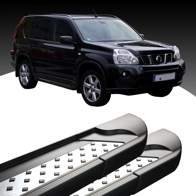 OMAC Trittbretter Für Nissan X-Trail 2014-2023 - Alu Schwarz-Silber - Seitenbretter