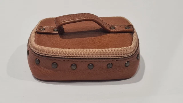 Sac Miniature En Cuir Pour Poupée Parisienne – Époque 1900 – Rare – Marque BRU JUMEAU