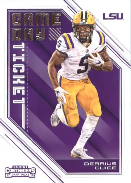 2018 Panini Contenders Draft Picks Game Day Tickets #6 Derrius Guice