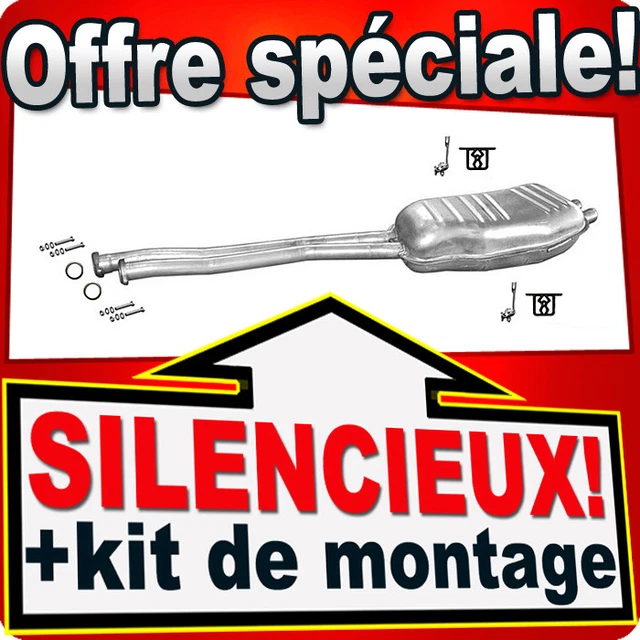 Ligne D'échappement Complète Pour BMW 3 Compact E36 316 1.6 - Neuf Avec Kit De Montage, Garantie 30 Mois