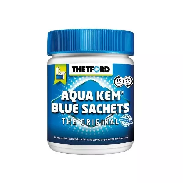 Aqua Kem Blue Sachets 2 x 15 Stück Sanitärzusatz Campingtoilette Toilettenzusatz