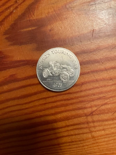 1960'S SUNOCO ANTIQUE Car Coin Series 1 -1903 Winton Touring Car Coin
