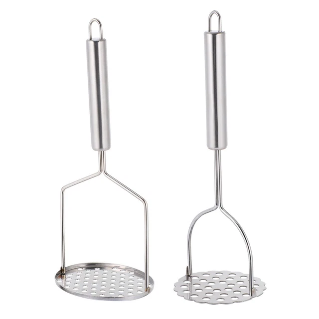 2 piezas trituradora de patatas 26X10X8CM acero inoxidable bebé