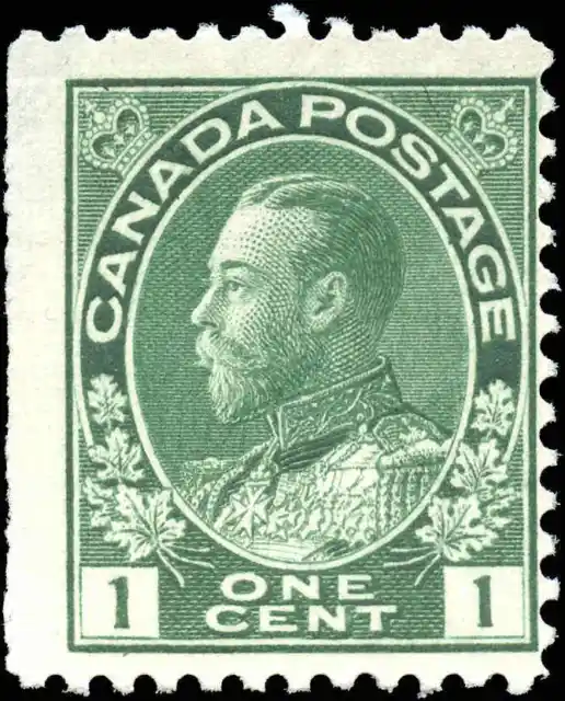 Canada Mint NG F 1c Scott #104 1911 Admiral King George V Issue Stamp