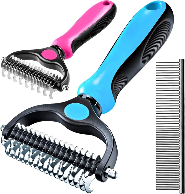 Professional Dog Cat Pet Comb Brush Dematting Undercoat Grooming Comb Rake Tool