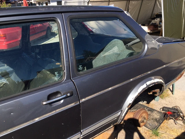 VW MK1 WINDOW Glass Rear Quarter Jetta Rabbit Golf1 75-84 with seal LH ...