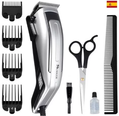 Maquina corta pelo Cortapelo barba barbero peine profesional SURKER