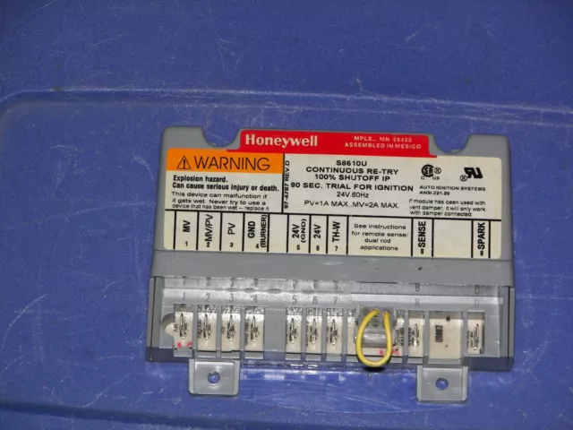 Honeywell s8610u oem furnace Ignition control box