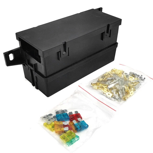 UNIVERSAL FUSE RELAY Box 6 Relay 12V 5pin 40A Car Trunk Marine Block