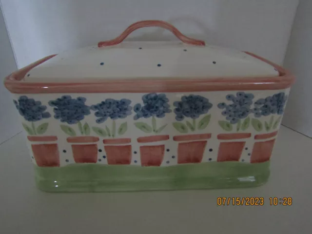 Ceramic 2pc cookie jar/bread box