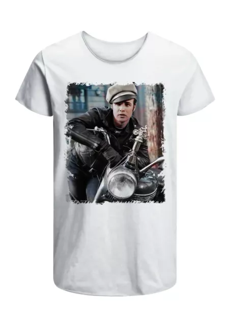 T-Shirt Marlon Brando Uomo Abbigliamento 100% Cotone Taglia dalla S a XXL