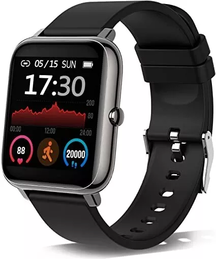 Montre Connectée Femme Homme avec Appel Bluetooth, 1.85 HD Smartwatch  Etanche IP68 Montre Sport 112 Modes Sportifs,Podometre Cardiofrequencemetre