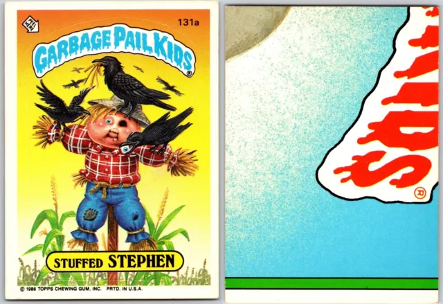 1986 Vintage Garbage Pail Kids Series 4 OS4 GPK Card Stuffed Stephen 131a
