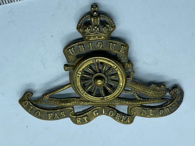 ORIGINAL WW1 / WW2 British Army - Royal Artillery Cap Badge £12.00 ...