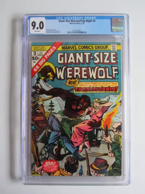 Giant-Size Werewolf By Night 3 CGC 9.0 WP Transylvania 1975