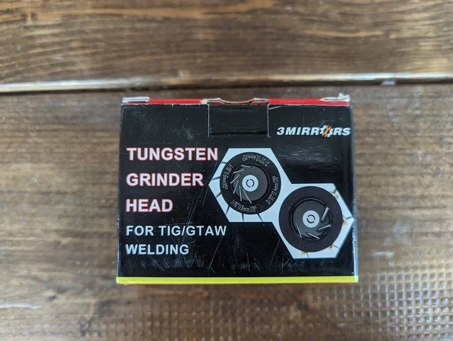 3mirrors ALUMINUM Tungsten Electrode Sharpener Grinder Head TIG Welding Tool.