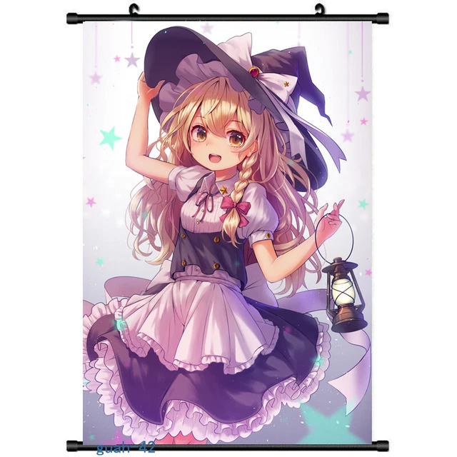 TouHou Project Kirisame Marisa Scroll Poster Manga Wall Decor ART Picture S220