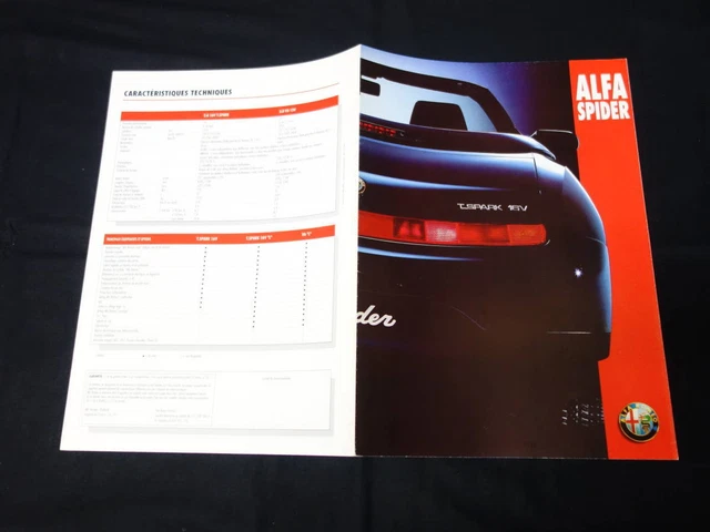 600 Alpha Romeo Spider E-916S2Bexclusive Catalog Fiat Auto France 1995 French Ve