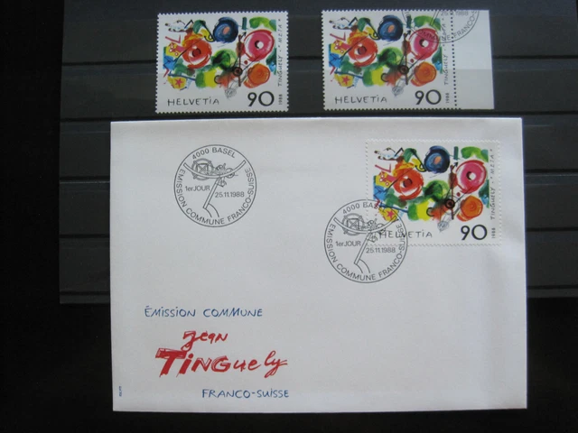 Schweiz MiNr. 1380 postfrisch** + gestempelt + FDC (GB 1963 )