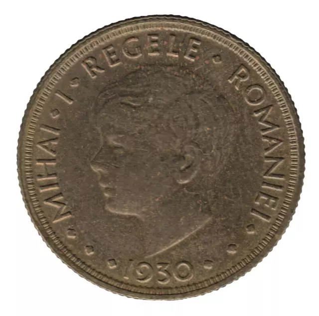 1930 KN Romania 5 Lei Coin Mihai I