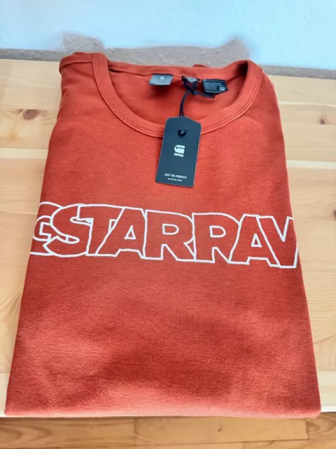 G-STAR RAW T-Shirt - Größe XL - Dunkel Orange - Neu mit Etikett