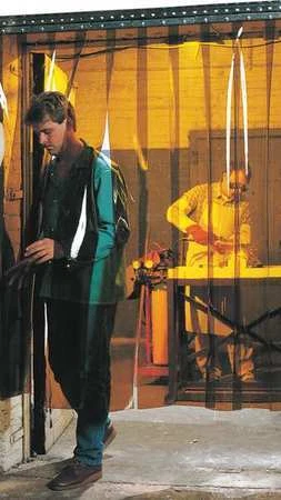 Steiner 73422 Welding Strip Curtain,8 X 8 Ft,Amber,Pvc