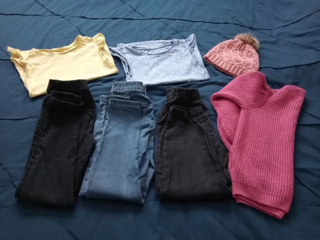 girls clothing bundle size 8-9 years John Lewis t-shirts Next jeans jumper hat