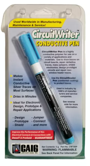 NEW CAIG Laboratories Inc. Circuit Writer Highly Conductive Polymer Pen