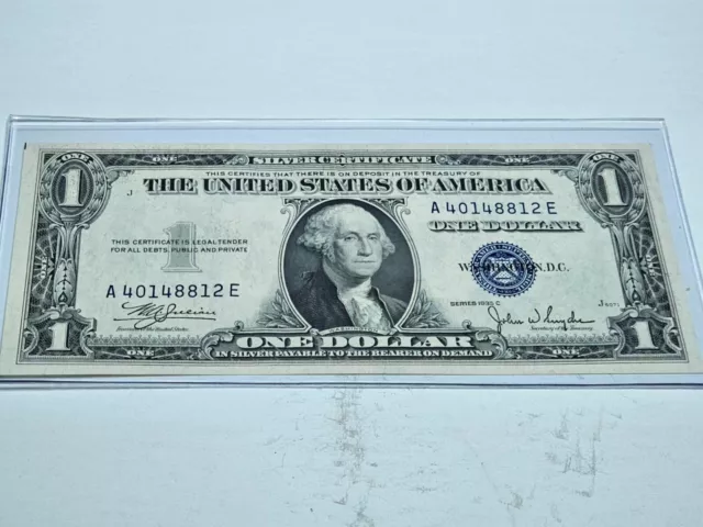 1935 $1 Dollar Bill Silver Certificate Note Uncirculated Free Shipping