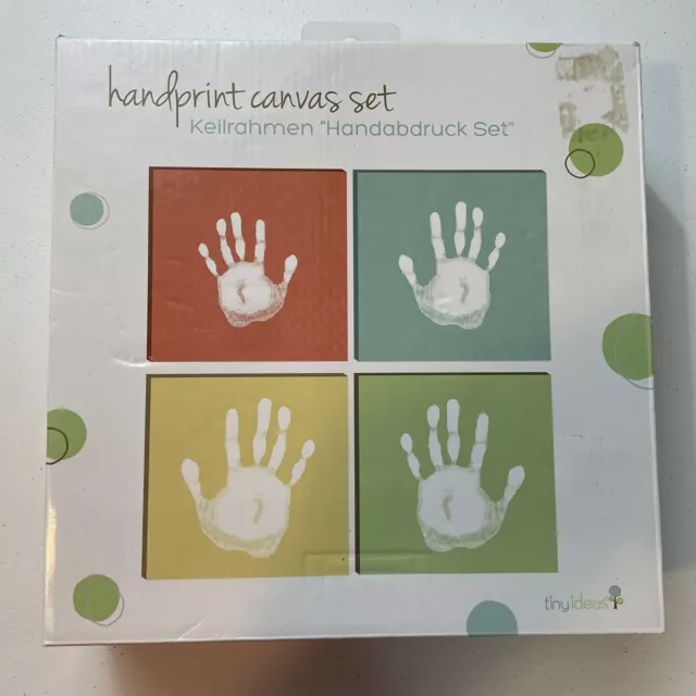 Tiny Ideas Keilrahmen Handabdruck Handprint Canvas Set - Open Box