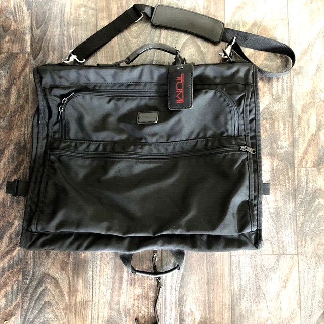 Tumi Garment Bag Carry On Black Ballistic Nylon Bi-Fold