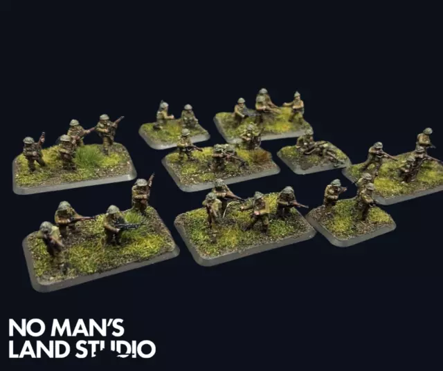 Flames of War plotone fucile britannico 15 mm seconda guerra mondiale - COMMISSIONE dipinto professionale 3