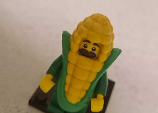 LEGO Minifiguren Serie 17 CORN COB GUY komplett mit Ständer 71018 2