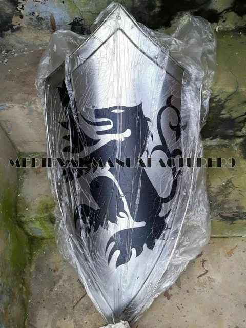 MEDIEVAL DRAGON KNIGHT Shield All Metal Handcrafted Armor Shield Sca 