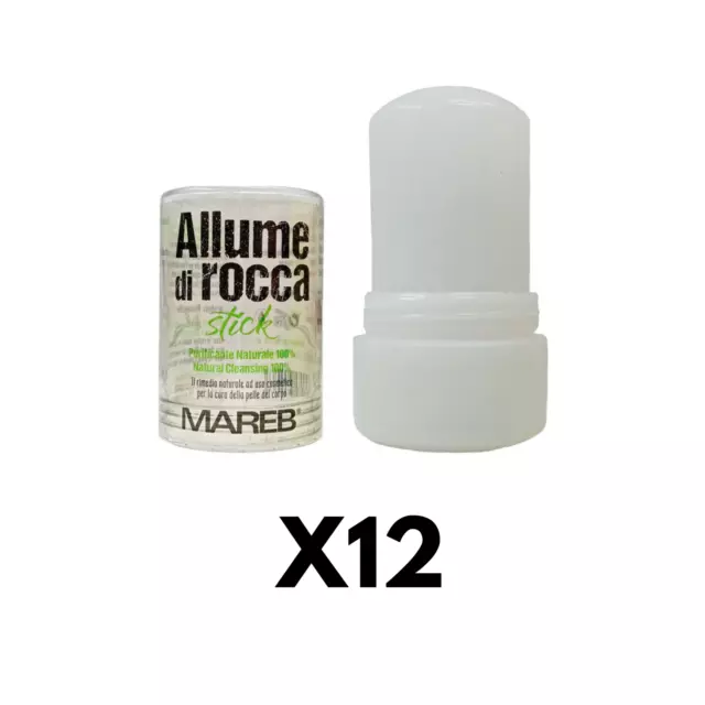 X12 Allume di rocca Stone Natural anti Odour after Shave Hemostatic Astringent