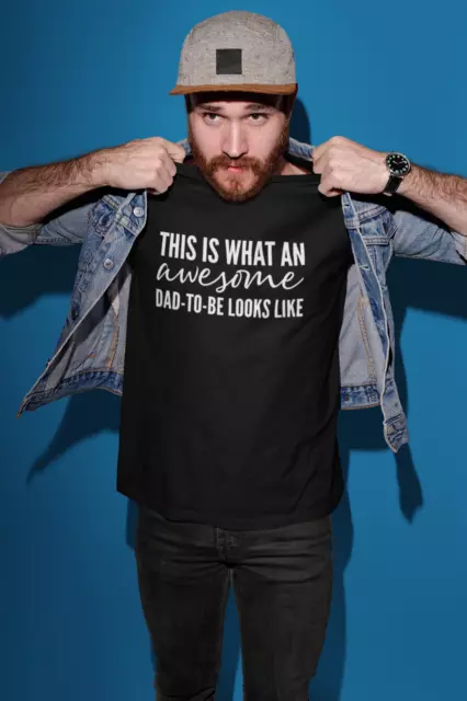 T-shirt This Is What An Awesome Dad To Be Looks divertente nuovo papà bambino