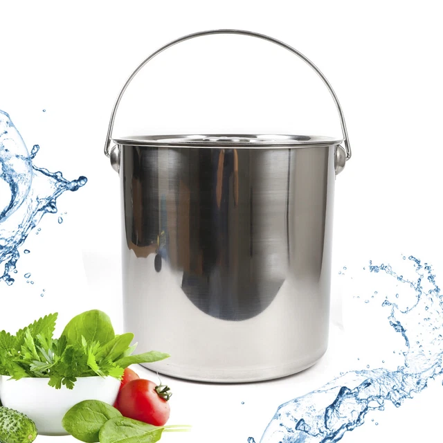 Cubo de acero inoxidable 20L ordeño jarra de leche jarra de acero inoxidable cubo de leche hervidor de vino