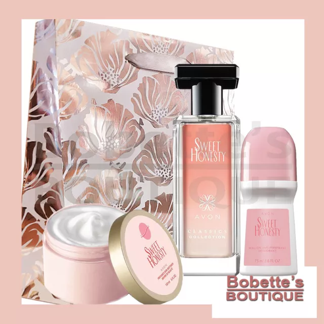 SWEET HONESTY AVON PRÊT À OFFRIR pour Elle 3 Produits + Sac Cadeau