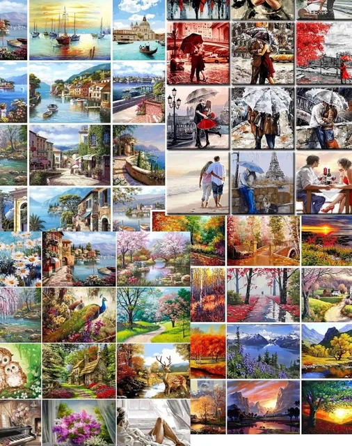Paint By Numbers DIY Oil Acrylic Painting Kit Choose Your Own Best 2023 Designs