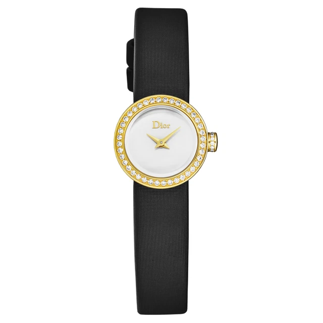Christian Dior Women La D De Dior Mini Diamond Bezel White MOP Dial CD040150A001
